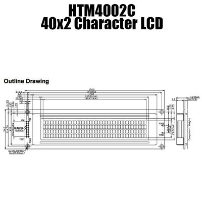 Multiscène40x4 Karakter LCD, het Karaktermodule van MCU LCD