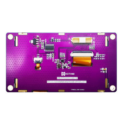 4,3 IPS van de Duim800x480 LVDS TFT Vertoning de Capacitieve Vertoning van TFT LCD
