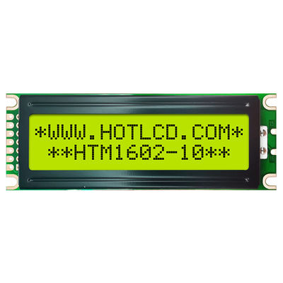 De multifunctionele Vertoning van 16x2 LCD, Geelgroene LCM-Vertoningsmodule htm1602-10