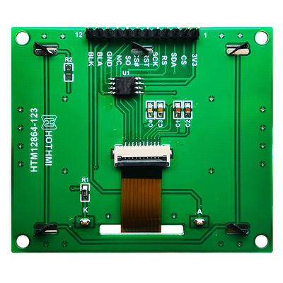 128X64 MAÏSKOLF Grafische LCD Modulefstn Vertoning met Negatief Voltage