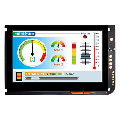 4,3 Vertoning van het Touche screentft lcd 480x272 van Duimuart de Capacitieve MET LCD CONTROLEMECHANISMEraad